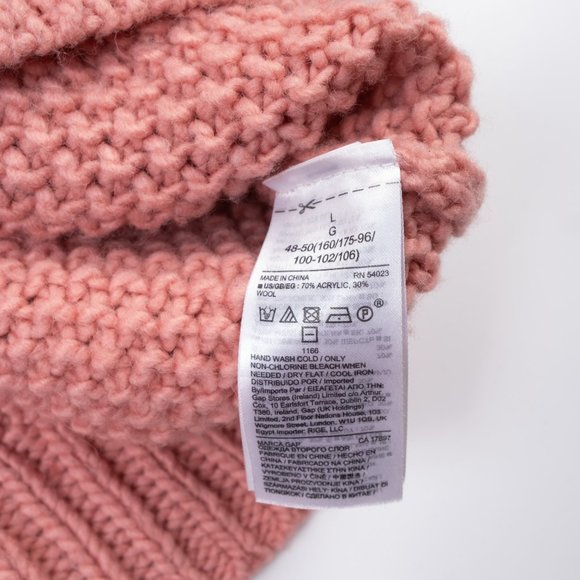 Gap Novelty Stitch Pink/Red knit sweater L - Picture 4 of 7